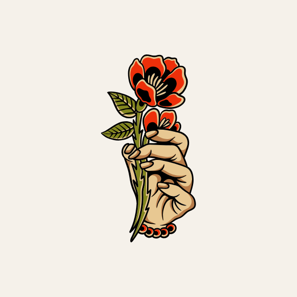Flash design — ROSE HAND